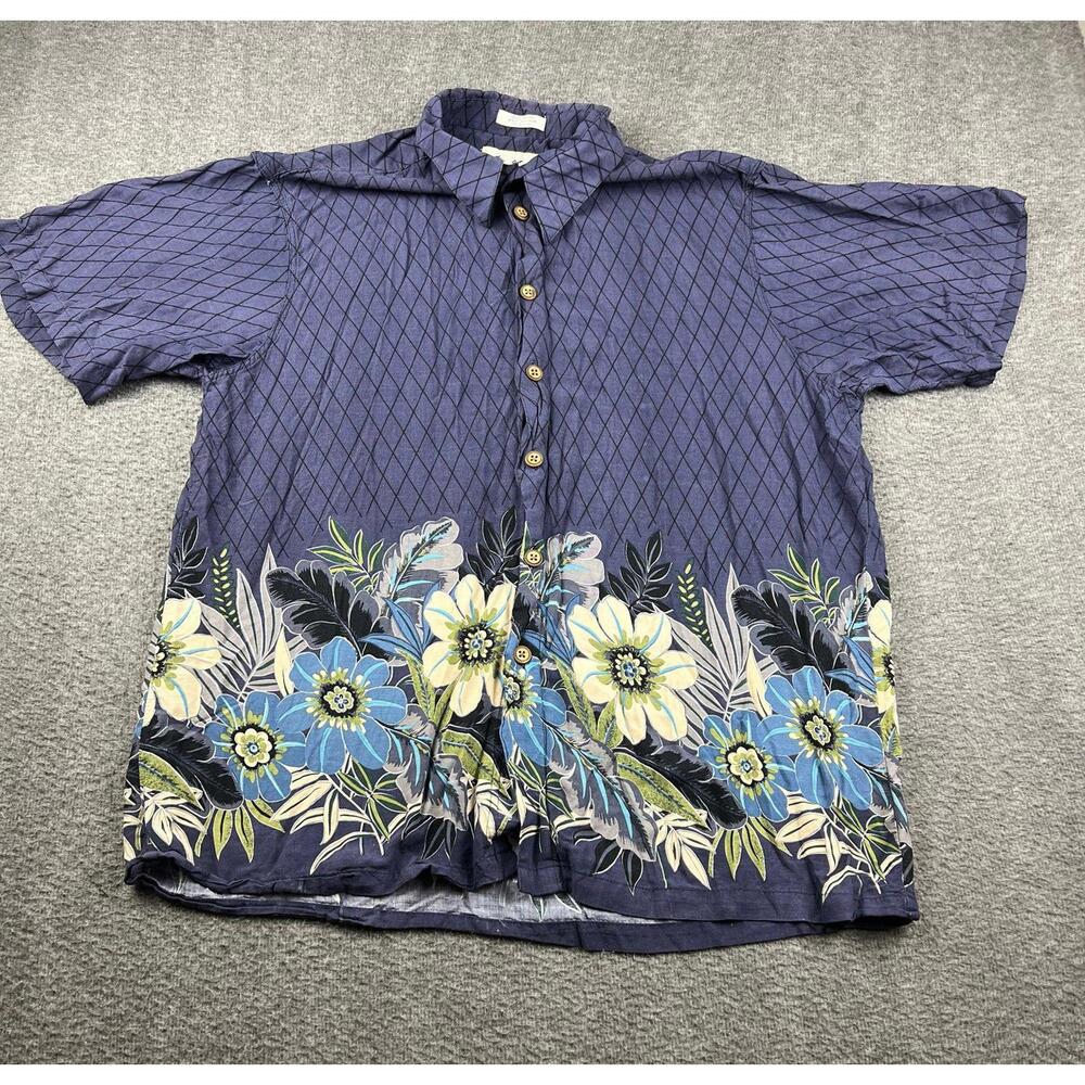 Men's Ron Chereskin‎ Hawaiian Rayon Shirt Size XL